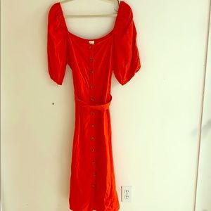 ❤️H&M Orange Midi dress ❤️